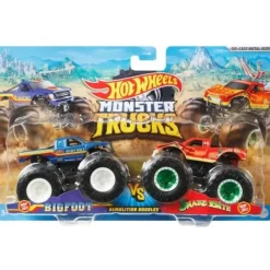 Best Mattel Hot Wheels Monster Trucks Demolition Doubles - 2 Pack - Assorted Styles