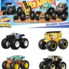 Outlet Mattel Hot Wheels Monster Trucks 4-Pack - Alarm Squad