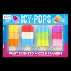 Sale Ooly Icy Pops Fruit Scented Puzzle Erasers Set of 4