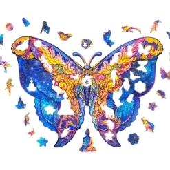 Outlet Unidragon Intergalaxy Butterfly Wooden Puzzle