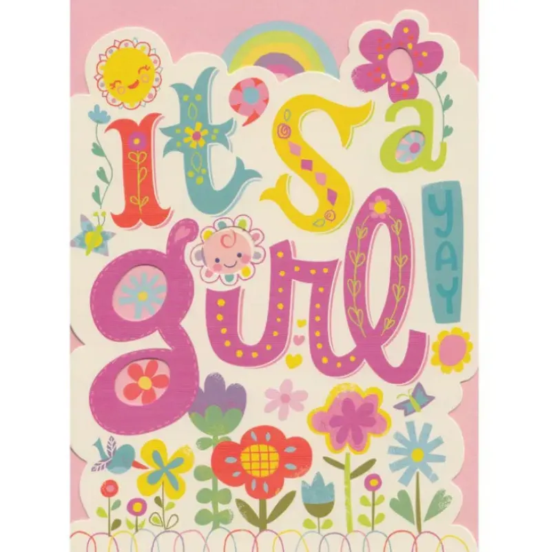 Discount Peaceable Kingdom It's a Girl Card