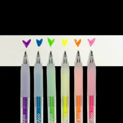 New Ooly Jelly Gloss Neon Multi-Surface Deco Gel Pens - Set of 6
