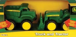 Online TOMY John Deere Sandbox Vehicle 2 Pack With Loader And Dump Truck