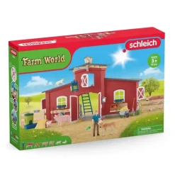 New Schleich Large Barn with Animals and Accessories