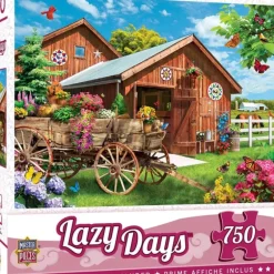 MasterPieces Lazy Days - Flying to Flower Farm - 750 Piece Puzzle