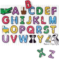 Hot Melissa u0026 Doug Lift & See Peg Puzzle - Alphabet