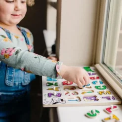 Hot Melissa u0026 Doug Lift & See Peg Puzzle - Alphabet