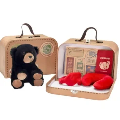 Online Fiesta Toy Lil’ Explorers - Black Bear Travel Case