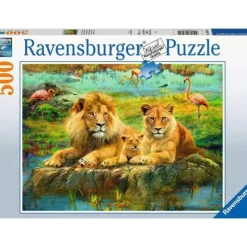 Sale Ravensburger Lions in the Savanna 500 Piece Puzzle