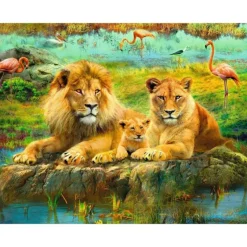 Sale Ravensburger Lions in the Savanna 500 Piece Puzzle