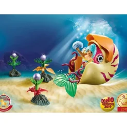 New Playmobil Magic - Mermaid with Sea Snail Gondola