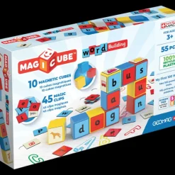New Geomag Magicube Word Building Recycled 55 Pieces