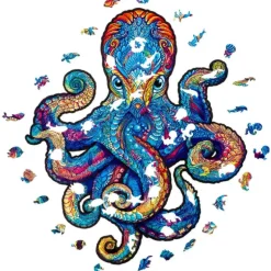 Hot Unidragon Magnetic Octopus Wooden Puzzle