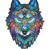 Clearance Unidragon Majestic Wolf Wooden Puzzle