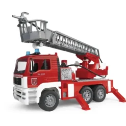 New Bruder MAN TGA Fire Engine with Ladder Water Pump and Light/Sound Module