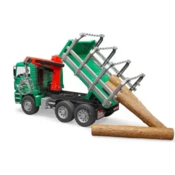 Discount Bruder MAN TGA Timber Truck with Loading Crane with 3 Logs
