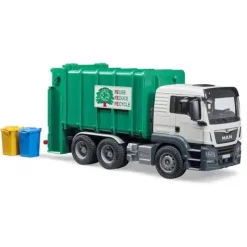Best Bruder MAN TGS Rear Loading Garbage Truck - Green