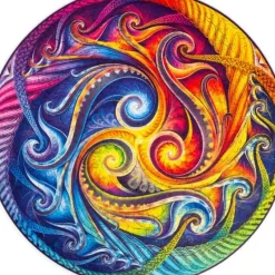 Discount Unidragon Mandala - Spiral Incarnation Wooden Jigsaw Puzzle