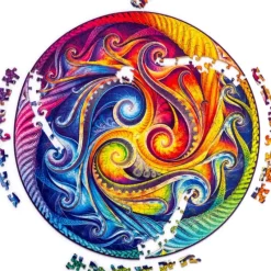 Discount Unidragon Mandala - Spiral Incarnation Wooden Jigsaw Puzzle