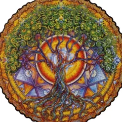Best Unidragon Mandala - Tree of Life Wooden Jigsaw Puzzle