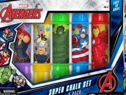 New JA-RU Marvel Avengers Super Chalk Set 5 Pack