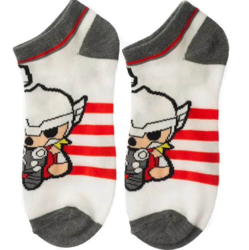 Clearance Bio World Marvel Chibi Avengers - 5 Pair Ankle Socks