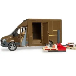 Clearance Bruder MB Sprinter UPS Truck with Manually Operated Pallet Jack