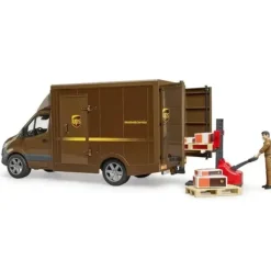 Clearance Bruder MB Sprinter UPS Truck with Manually Operated Pallet Jack
