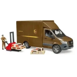 Clearance Bruder MB Sprinter UPS Truck with Manually Operated Pallet Jack