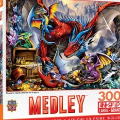 Clearance MasterPieces Medley - Dragons Horde - 300 Piece EzGrip Puzzle