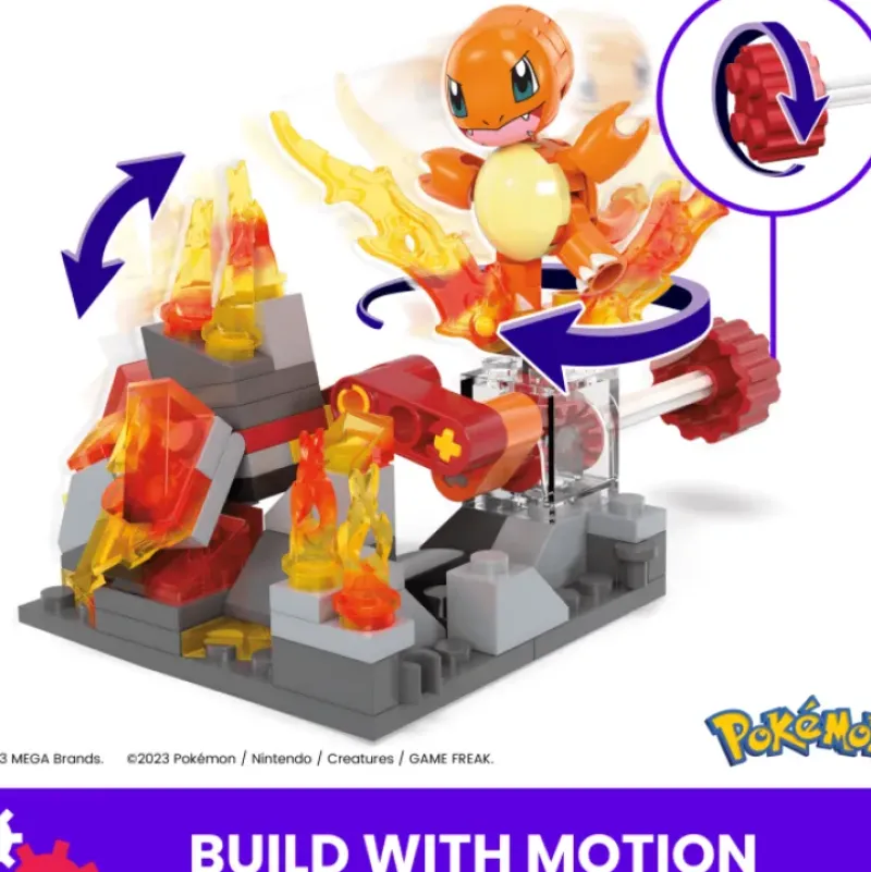 Online Mattel Mega Construx Pokemon - Charmander's Fire-Type Spin