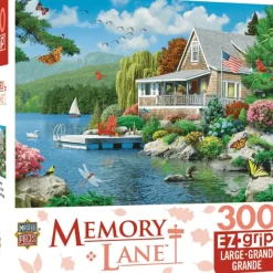 Online MasterPieces Memory Lane - Lakeside Memories - 300 Piece EzGrip Puzzle
