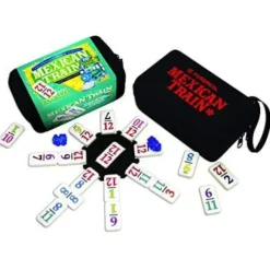 Sale University Games Mexican Train To Go Dominoes