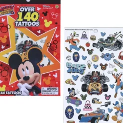 Clearance United Party Mickey Roadsters 4 Sheet Tattoo Book