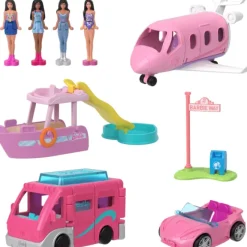 Discount Mattel Mini Barbieland - Dolls and Vehicles 4-Pack Set
