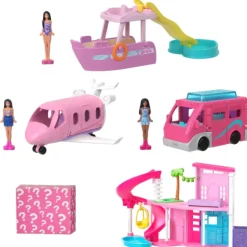Sale Mattel Mini Barbieland - Dreamhouse & 3-Vehicle Playset