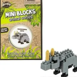 Clearance Adventure Planet Mini Blocks - Rhinoceros 53 Pieces