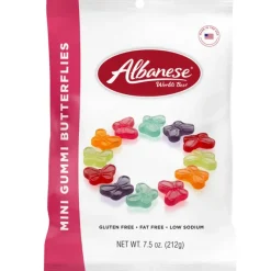 Sale Albanese Confectionery Mini Gummi Butterflies 7.5 oz. Peg Bag