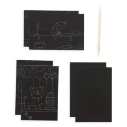 Ooly Mini Kit Scratch and Scribble Scratch Art Kit - Playful Pups