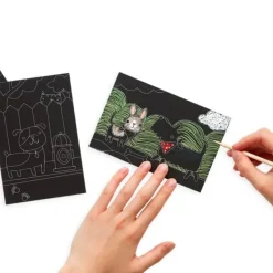Ooly Mini Kit Scratch and Scribble Scratch Art Kit - Playful Pups