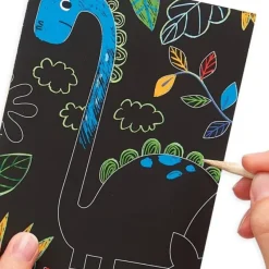 Best Ooly Mini Kit Scratch and Scribble Scratch Art Kit - Dino Days