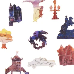 Clearance Unidragon Morning in New York Wooden Jigsaw Puzzle