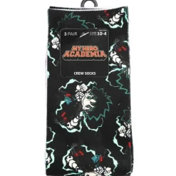 Outlet Bio World My Hero Academia - Sublimated Print 3 Pair Youth Crew Socks