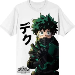 Best Bio World My Hero Academia: Deku - Oversized Print Unisex Tee