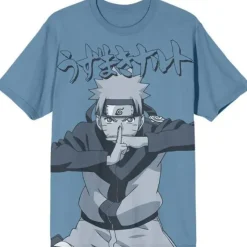New Bio World Naruto Ox Hand Pose Oversized Print Unisex Tee