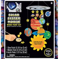 Clearance MasterPieces NASA - Solar System Mobile Wood Paint Kit
