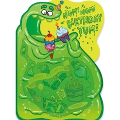 Clearance Peaceable Kingdom Neon Birthday Card Blob