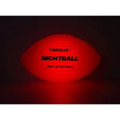 Clearance Tangle Nightball Glow in the Dark Light Up Football Red