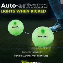 Online Tangle Nightball Glow in the Dark Light Up Soccer Ball Green