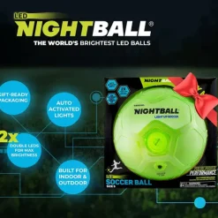Online Tangle Nightball Glow in the Dark Light Up Soccer Ball Green